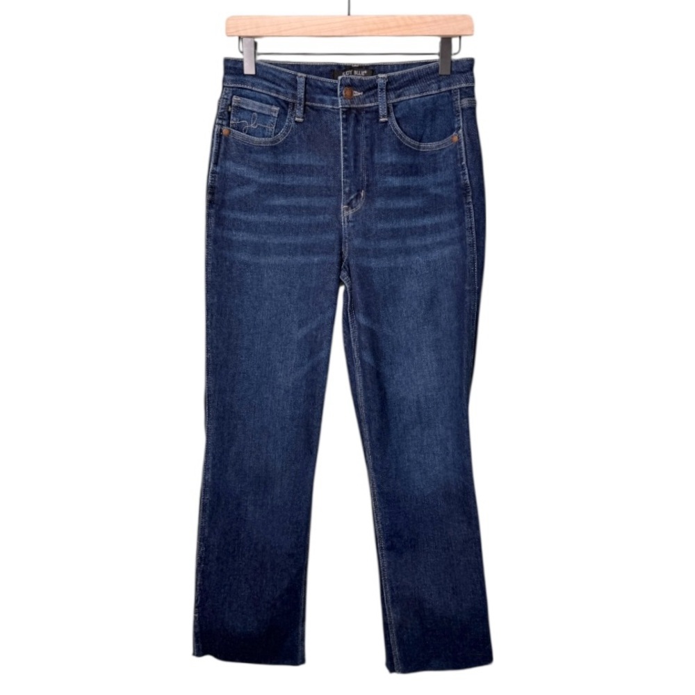 Judy Blue Women’s High Waist Cropped Straight Fit Side Slit Jeans‎ Blue Size 27
